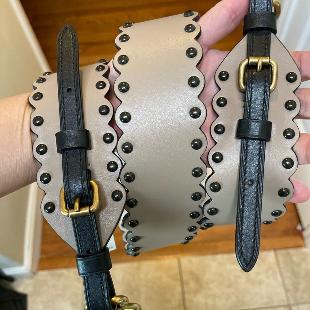 Coach Novelty Strap With Scalloped Rivets